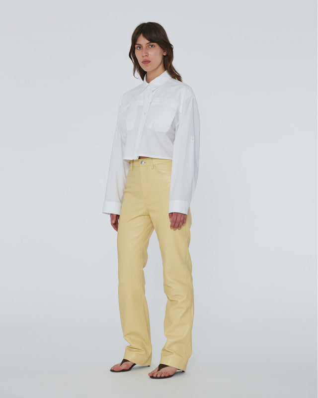 REMAIN Birger Christensen - Straight Leather Pants